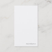 Sonnenuntergang-Visitenkarten Visitenkarte (Rückseite)