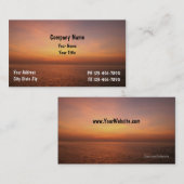 Sonnenuntergang-Visitenkarten Visitenkarte (Vorne/Hinten)