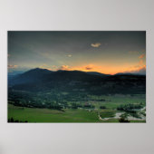 Sonnenuntergang vom East Ridge Poster (Vorne)