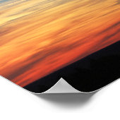 Sonnenuntergang vom Lutes Mountain Poster (Ecke)
