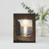 Sonnenuntergang vom Turm von Lissabon Postkarte (Stehend Vorderseite)