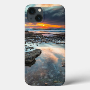 Sonnenuntergang von den Gezeitentümpeln iPhone 13 Hülle