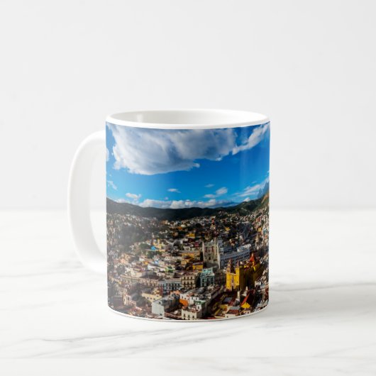 Sonnenuntergang von Guanajuato Kaffeetasse (Vorderseite Links)