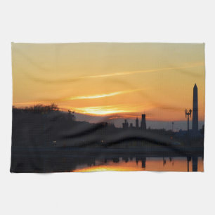 Sonnenuntergang von Hauptstadt Hill. Handtuch