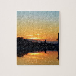 Sonnenuntergang von Hauptstadt Hill. Puzzle