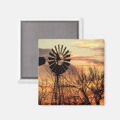 Sonnenuntergang von Texas Magnet (Vorderseite/Rückseite)