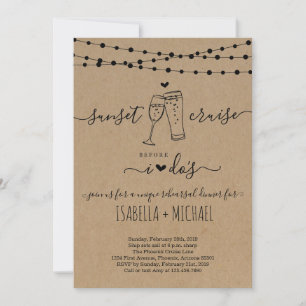 Sonnenuntergang vor dem Abendessen in der Probe Einladung