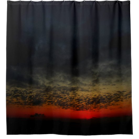 Sonnenuntergang vor dem Sturm Duschvorhang (Vorderseite)