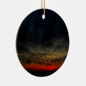 Sonnenuntergang vor dem Sturm Keramik Ornament (Rechts)