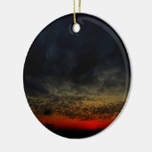 Sonnenuntergang vor dem Sturm Keramik Ornament (Links)