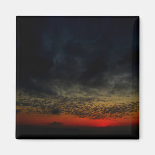 Sonnenuntergang vor dem Sturm Magnet