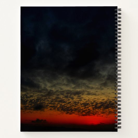 Sonnenuntergang vor dem Sturm Mit Monogramm Notizblock (Rückseite)