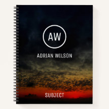 Sonnenuntergang vor dem Sturm Mit Monogramm