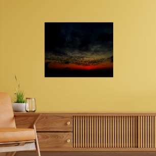 Sonnenuntergang vor dem Sturm Poster