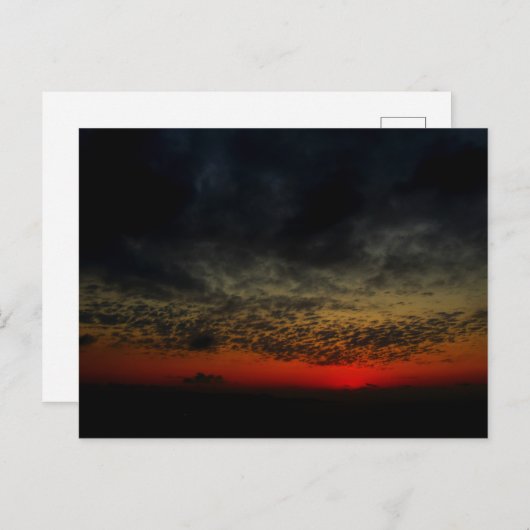 Sonnenuntergang vor dem Sturm Postkarte (Vorne/Hinten)