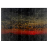 Sonnenuntergang vor dem Sturm Schneidebrett (Vorderseite)