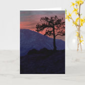 Sonnenuntergang-Wachposten Karte (Gelbe Blume)