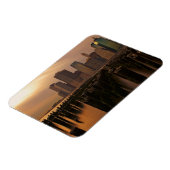 Sonnenuntergang während stürmischer Himmel über Os Magnet (Linke Seite)