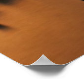 Sonnenuntergang während stürmischer Himmel über Os Poster (Ecke)