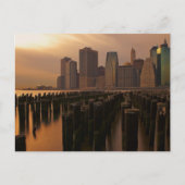 Sonnenuntergang während stürmischer Himmel über Os Postkarte (Vorderseite)