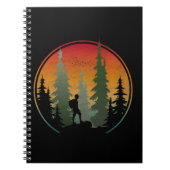 Sonnenuntergang Wandern Naturwald Notizblock (Vorderseite)