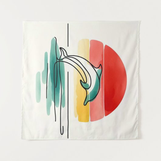 Sonnenuntergang Wandteppich (Vorderseite (Horizontal))