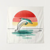 Sonnenuntergang Wandteppich (Vorderseite)