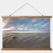 Sonnenuntergang Wandteppich Mit Holzrahmen (Vorderseite)