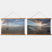 Sonnenuntergang Wandteppich Mit Holzrahmen (Doppelt)