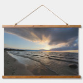 Sonnenuntergang Wandteppich Mit Holzrahmen (Vorderseite 2)