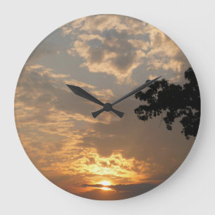 Sonnenuntergang-Wanduhr Große Wanduhr