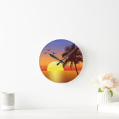 Sonnenuntergang-Wanduhr Runde Wanduhr (Zuhause)