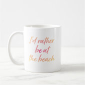 Sonnenuntergang wäre ich eher an der Beach-Kaffee- Kaffeetasse (Links)