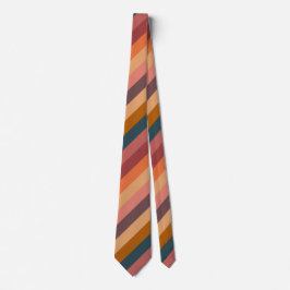 Sonnenuntergang Wasserfarbe Streifen Neck Tie Krawatte
