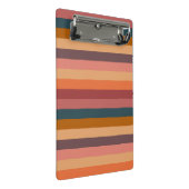 Sonnenuntergang Wasserfarben Streifen Mini Klemmbrett (Schrägansicht)