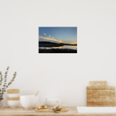 Sonnenuntergang-Wasserlandschafts-Plakat Poster (Küche)