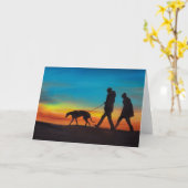 Sonnenuntergang-Weg mit Karte (Gelbe Blume)