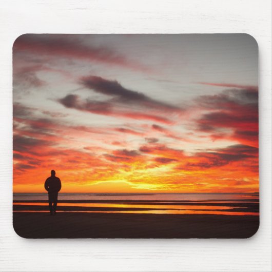 Sonnenuntergang-Weg Mousepad (Vorne)