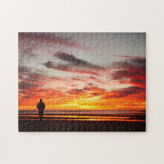 Sonnenuntergang-Weg Puzzle (Horizontal)