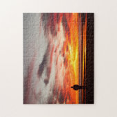 Sonnenuntergang-Weg Puzzle (Vertikal)