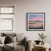 Sonnenuntergang - Weiche, pastellfarbene Landschaf Leinwanddruck