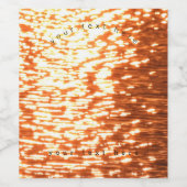 Sonnenuntergang Weinetikett (Einzelnes Label)