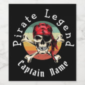 Sonnenuntergang Weinetikett (Einzelnes Label)