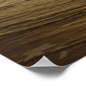 Sonnenuntergang: Wellen stürzen Poster (Ecke)