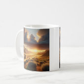 Sonnenuntergang - Western Landschaft Tasse (Vorderseite Links)