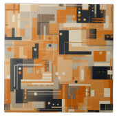 Sonnenuntergang Whispers Apricot Abstrakt Delikate Fliese (Vorderseite)