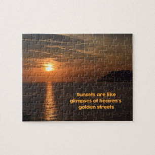 Sonnenuntergang wie ein Blick in den Himmel - 8 Puzzle