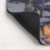 Sonnenuntergang Winterwaldlandschaft Mousepad (Ecke)