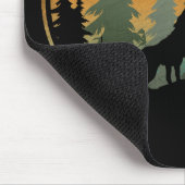 Sonnenuntergang Wolf Naturlandschaft Mousepad (Ecke)