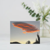 Sonnenuntergang Wolke Reno Nevada Postkarte (Stehend Vorderseite)